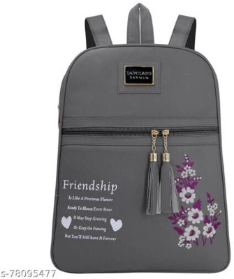 nagarsen Fashionable Printed Backpack For Women and Girls. 10 L Backpack(Grey)