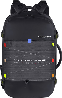 Gear Turbo Travel 45 L Laptop Backpack(Black)