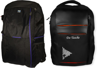 Da Tasche REX MIX BLK 30 L Laptop Backpack(Black, Black)