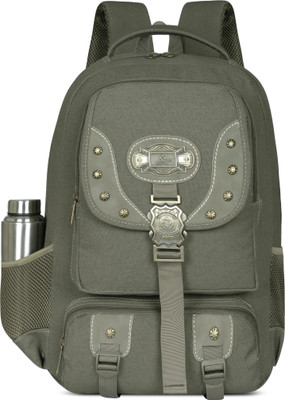 Sudan Vintage Adventurer Backpack - Heavy-Duty Canvas Multi-Utility Pack 30 L Backpack(Green)