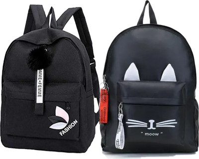 Zenvault Trendy Casual College Backpacks, Designer School/College/Picnic Bag 12 L Backpack(Black)