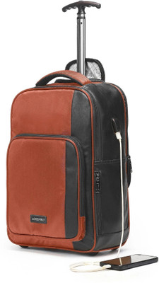 Assembly 15.6 inch Laptop Roller Case - Laptop Backpack Trolley with Wheels- Jetson- Rust 30 L Trolley Laptop Backpack(Orange)