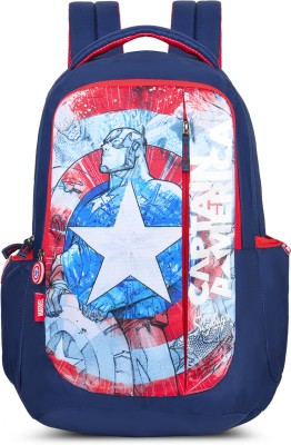 SKYBAGS CAPTAIN AMERICA MARVEL SC BP WITH RC NVY 30 L Backpack(Blue)