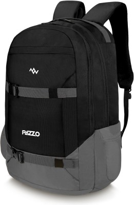 PAZZO Bingo - 2 Compartment Premium Quality, Office/College/School Unisex Laptop Bag 40 L Laptop Backpack(Black, Grey)