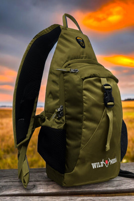 Wildmoda JourneyMate Urban Crossbody Companion 15 L Backpack(Green)