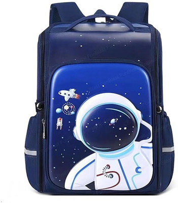Dwiza Enterprise 3D Astronaut Space Backpack for Kids Shoulder School Bags Backpack for Girl/Boys 17 L Backpack(Blue)