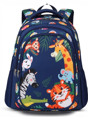 Frantic Waterproof Polyester for School with Pencil/Staionery Pouch 26 L Backpack(Blue)