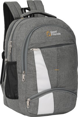 GOOD FRIENDS Office Bag/School Bag/College Bag/Tution Backpack/Travell Bag 36 L Laptop Backpack(Grey)