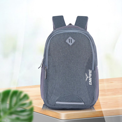 EMPIRE Casual Polyester Laptop Travel Office College School Unisex Backpack 35 L Laptop Backpack(Grey)