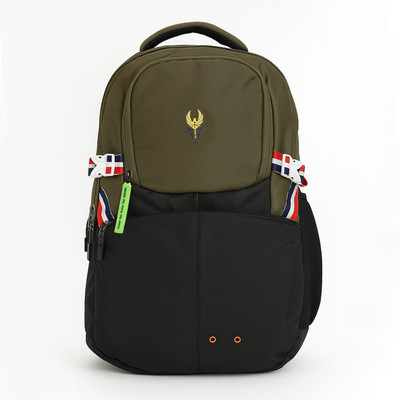 Krishiv Crag Expandable Tech Backpack – Smart, Spacious and Travel-Ready 25 L Laptop Backpack(Green)
