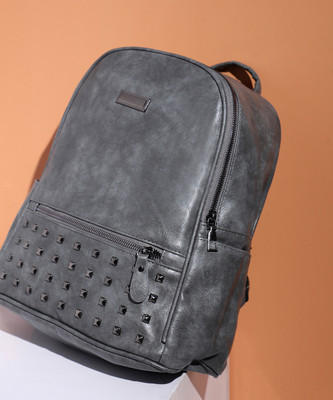 Haute Sauce Studded Backpack - Grey 11 L Backpack(Grey)