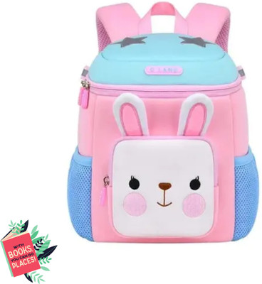 Arizuul Side Pocket Bunny Backpack School Rabbit bookbag 14 L Backpack(Multicolor)