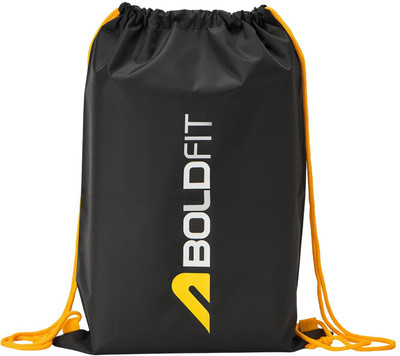 BOLDFIT Adventure Drawstring Gym Bags for Men & Women, Rope Bags for Shoes and Travel Kits 25 L Backpack(Black)