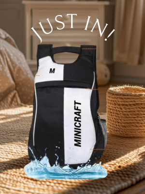 Minicraft Trendy Backpack College School Trevel Causal Laptop Carrying Men Bags Backpack 25 L Laptop Backpack(Black, White)