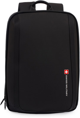 SWISS MILITARY ORACLE Multi Utility Laptop Backpack with Hidden Pocket 19 L Backpack(Black)