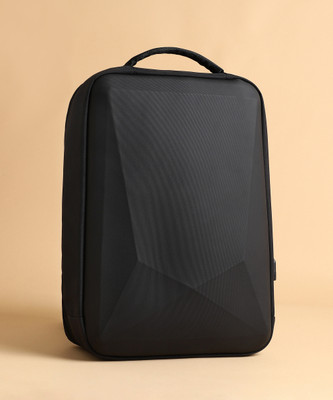 French Accent Men's The CityStride Backpack - Charcoal Black 15 L Backpack(Black)