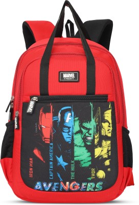 Priority 14 inch Popins 002 Marvel Avengers Printed 23 L Backpack(Red)