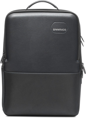 onnirico Shadow Trail Made with 1680D Polyester, Water-Resistant with Laptop Compartment 18.5 L Laptop Backpack(Black)