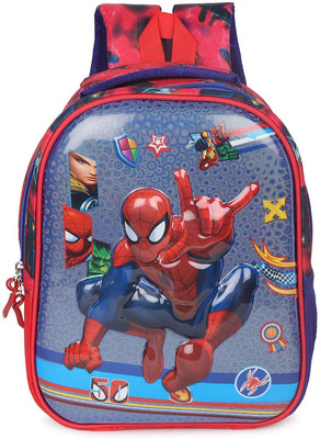 Stylbase Kids Spider man 3D Character Embossed School Bag -2-6 age 10 L Backpack(Multicolor)