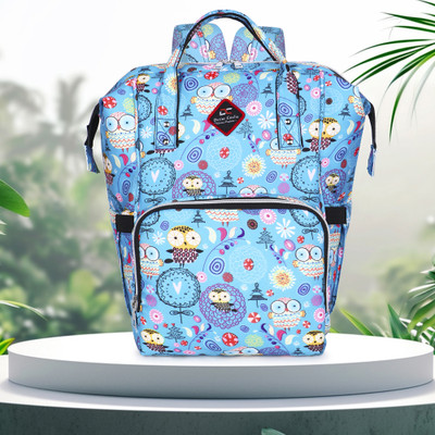 DEZiRE CRAfTS Stylish Babies Diaper Bag for Mothers Travel Maternity Backpack Baby Hairband 18 L Backpack(Blue)