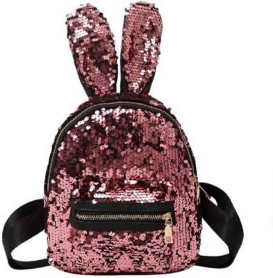 Krismo Pink Big Ear Medium Backpack Stylish Comfortable Handbag For Women 25 L Backpack(Pink)
