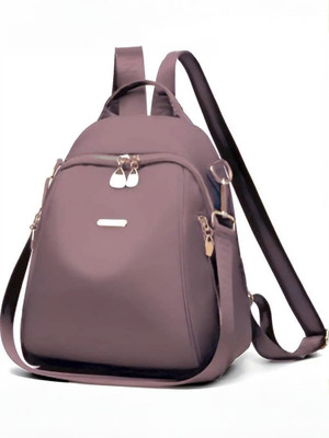 Zaxty Women's Faux Leather – Stylish Daypack For Office College or Daily Use 15 L Backpack(Pink)