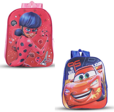 Sageware SECM-ScLBG-C-300Pink& blue-1 5 L Backpack(Multicolor)
