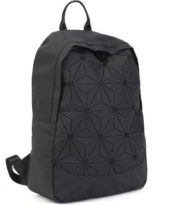 QBLYN Geometric Trending backpack school bags backpack 15 L Backpack(Black)