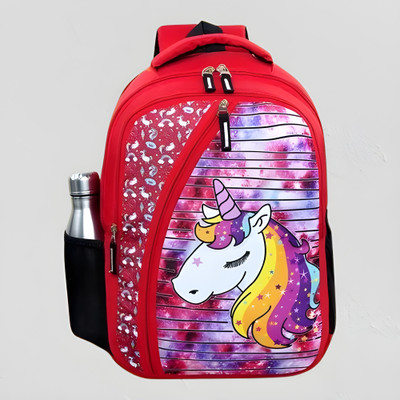 YES STYLE Unisex high quality fabric material waterproof backpack bag 22 L Backpack(Red)