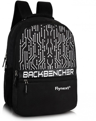 Flycraft Trendy Backbencher Backpack For School,College and Travel. 30 L Backpack(Black)