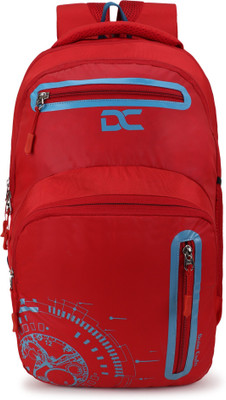 DEZiRE CRAfTS DC Stylish School Business Unisex Trendy Travel Printed Bags for Boys and Girls 30 L Laptop Backpack(Red)