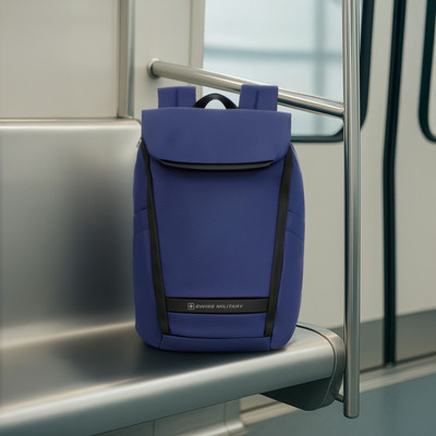 SWISS MILITARY GAZEBO 15.6 Screen Sleeve Laptop Compartment Key Chain Holder & Sunglass Holder 21 L Laptop Backpack(Blue)