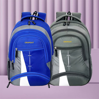 CROPOUT Combo of 2 Backpacks for Men & Women Stylish School College Bag 35 L Laptop Backpack(Multicolor)