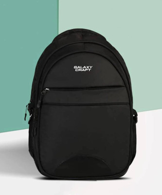 Galaxy Craft Black Color Design Five Zipper Backpack 40 L Backpack(Black)
