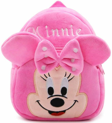 Aveek Kids School Bag Soft Cartoon Baby Boys & Girls Plush Bag (Pink, ) 10 L Backpack 10 L Backpack(Pink)