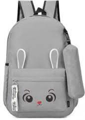 HouseOfCommon Women and Men Backpack 25 L Backpack(Grey)