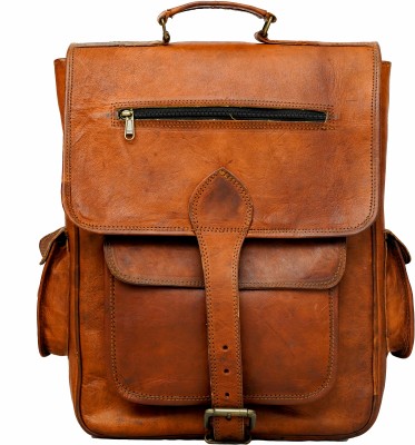 VINTAGE COIRO genuine leather vintage laptop bag, collage, office,travel bag for men & women 15 L Laptop Backpack(Brown)