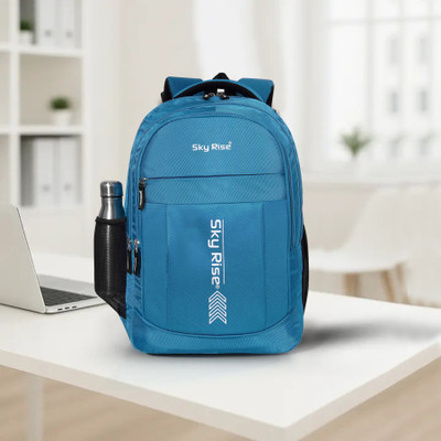 SKY RISE Water Resistant, Multiple Compartments – Ideal for Students/Travel 35 L Backpack(Blue)