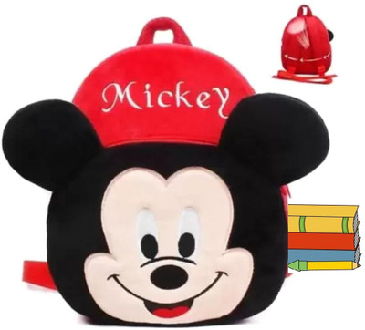 Aveek Red Mickey Bag 12 L Backpack(Multicolor)