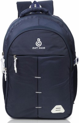 Craft Bazar Travel Bag for Men, Women, Boys & Girls with Laptop Compartment & Rain cover 35 L Laptop Backpack(Blue)