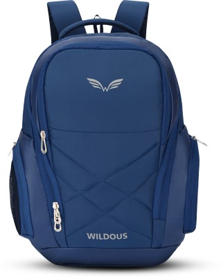 WILDOUS Hunter Durable And Stylish 15.6'' Laptop Bag Water-Resistant For Men & Women 30 L Laptop Backpack(Blue)