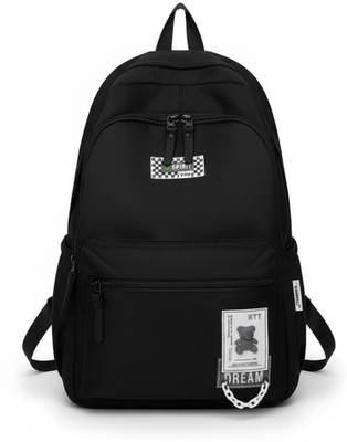 WALSON Trendy Kawaii Backpack For College or School Backpack | Standard Backpack 30 L Backpack(Black)