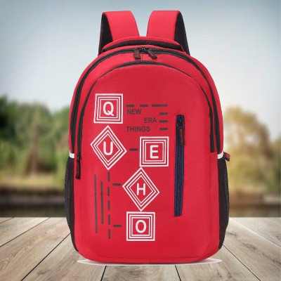 QUEHO Waterproof Backpack/School Bag/College Bag 30 L Backpack(Red)