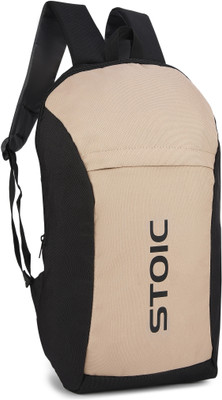STOIC for daily use, Casual Travel Daypack-1 compartment 16 L Backpack(Beige, Black)