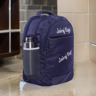 JairaJ regular size Laptop school bag college travell office bag with rain cover 40 L Backpack(Blue)