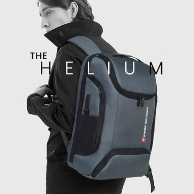 SWISS MILITARY Grey Laptop Backpack with USB and C-Type Charging Port, 21 Liters 21 L Laptop Backpack(Grey)