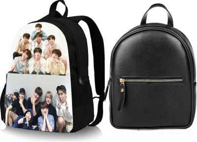 Plama A_DGTL-034_@@_1pc & backpack leather look black_22_abc 30 L Backpack(Black, Black)