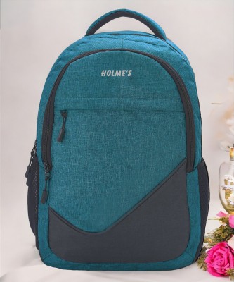 HOLME'S Laptop Backpack Khadi Textured 25 L Laptop Backpack(Blue, Grey)