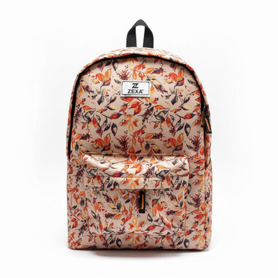 ZEXA Attractive Women's & Girls College and Traveling, School Backpack 25 L Laptop Backpack(Beige)