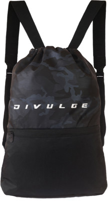 divulge Achiever Daypack Drawstring bag yoga bag Gym bag rucksack 20 lts 20 L Backpack(Blue)